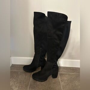 Wide width wife calf over the knee boots